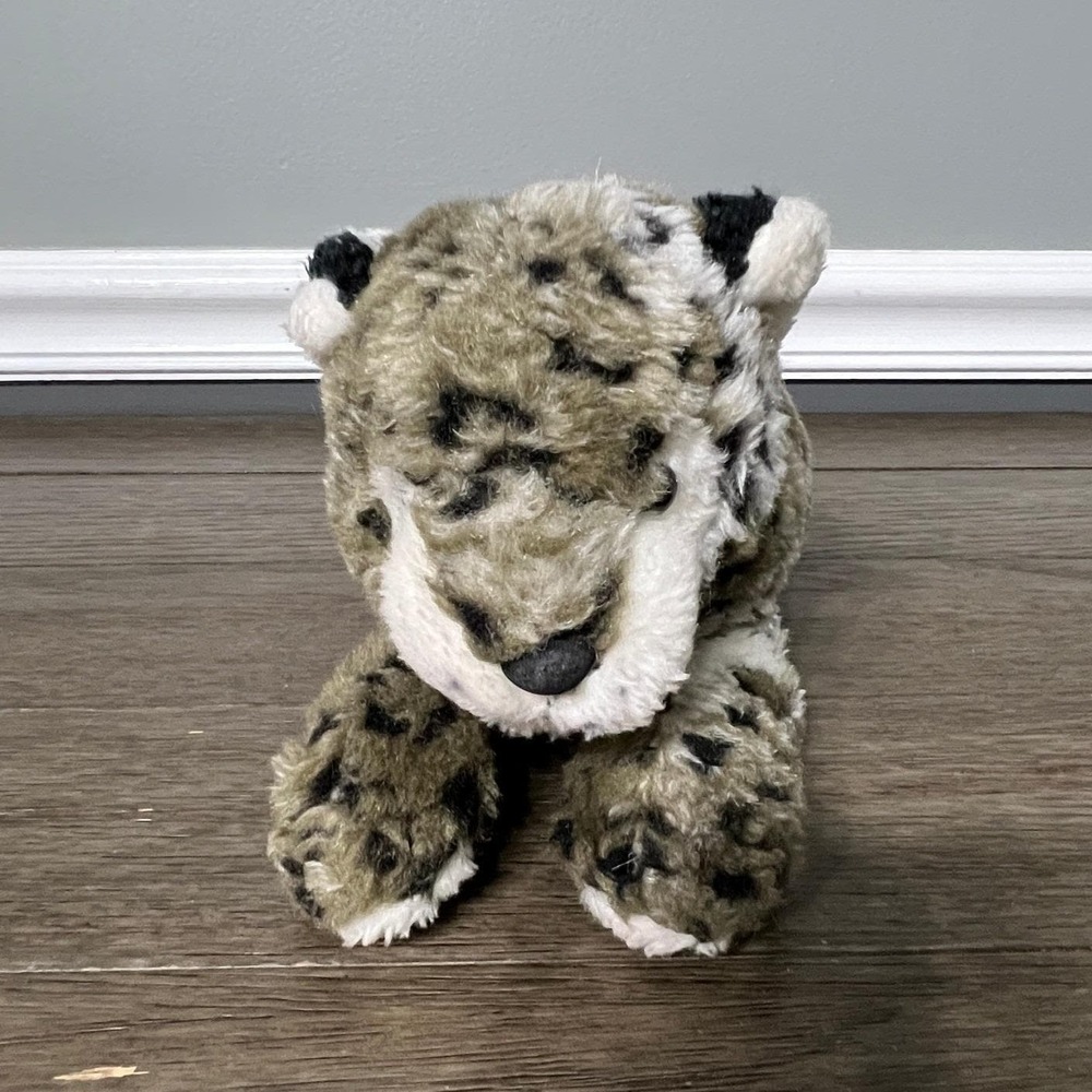 VTG Snow Leopard Plush Stuffed Animal Toy‎ Big Cat Wild Cat Collectible 12"